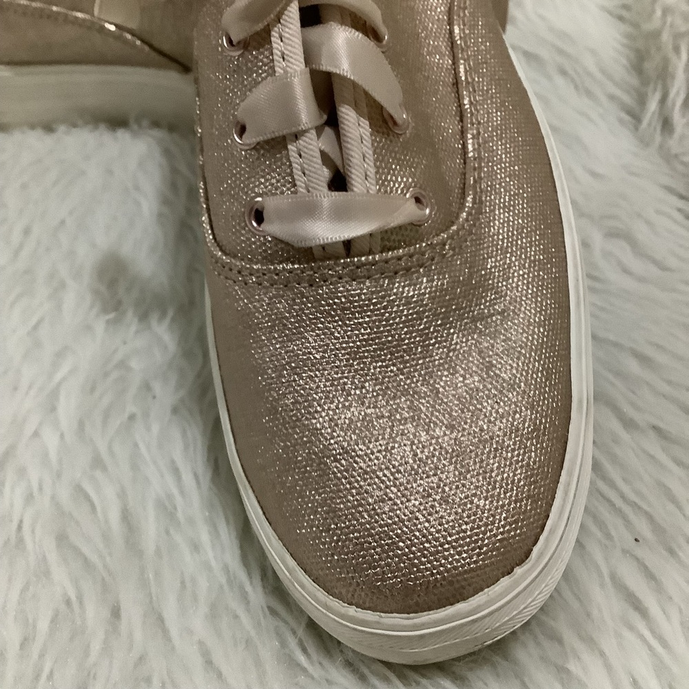 Keds women’s metallic gold lace up elegant summer shoes size 10 - Picture 11 of 13